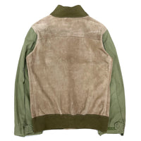 (DESIGNERS) MADE IN ITALY OFFICINE VINNCI NUBUCK LEATHER X M-65 REMAKE VALSTER JACKET