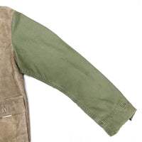(DESIGNERS) MADE IN ITALY OFFICINE VINNCI NUBUCK LEATHER X M-65 REMAKE VALSTER JACKET