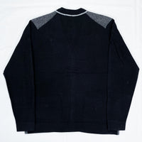 (VINTAGE) 2000'S CHAPS FRONT PANELED KNIT CARDIGAN WITH POCKET