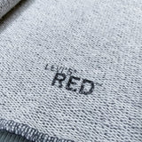 (DESIGNERS) 1990'S MADE IN PORTUGAL Levi's RED IRREGULAR DESIGN ZIP UP HOODIE SWEAT SHIRT