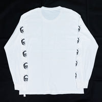 (DESIGNERS) UNDER COVER LONG SLEEVE T-SHIRT WITH SLEEVE SKULL PRINT