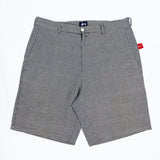 (VINTAGE) 1990'S MADE IN USA OLD STUSSY NAVY TAG HOUNDSTOOTH PATTERN 3 POCKET SHORTS